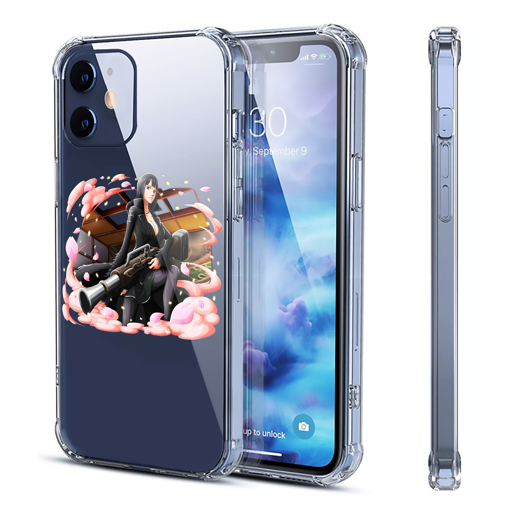 （画像用） ワンピース ニコ・ロビン ONE PIECE Nico Robin 【iPhone 12シリーズ対応】透明スマホケース（クリアソフトケース）